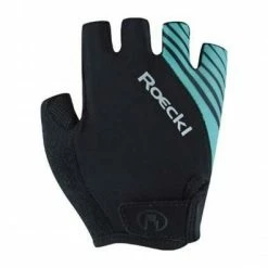 Roeckl Naturns Fahrrad Handschuhe Kurz Schwarz/türkis 2022