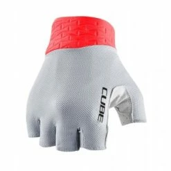 Cube Performance Fahrrad Handschuhe Kurz Grau/rot 2023