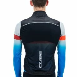 Cube Teamline Fahrrad Windweste Schwarz/rot 2023 -Brillen Verkäufe 122031