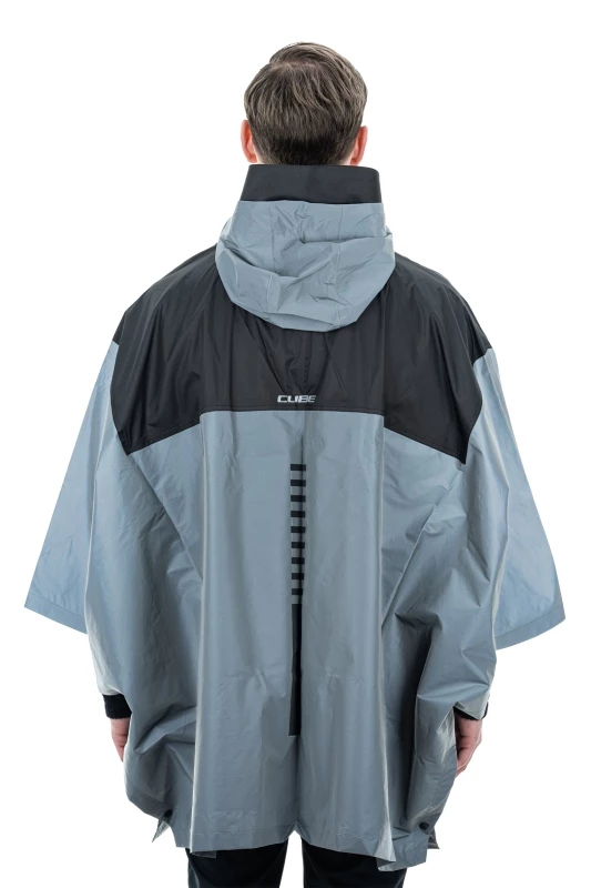 Cube ATX Utility Safety Regen Poncho Silberfarben/grau 2023 5 Cube ATX Utility Safety Regen Poncho Silberfarben/grau 2023 – Bild 3
