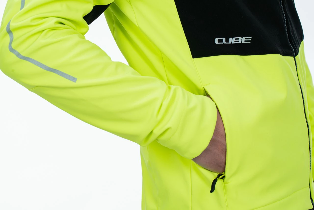 Cube Blackline 365 Safety Softshell Fahrrad Jacke Gelb/schwarz 2023 6 Cube Blackline 365 Safety Softshell Fahrrad Jacke Gelb/schwarz 2023 – Bild 4