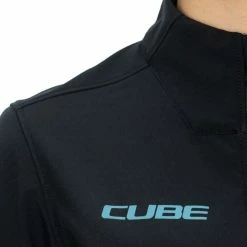 Cube ATX Cmpt Softshell Damen Fahrrad Jacke Schwarz 2023 -Brillen Verkäufe 12413D00