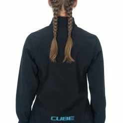 Cube ATX Cmpt Softshell Damen Fahrrad Jacke Schwarz 2023 -Brillen Verkäufe 12413F201