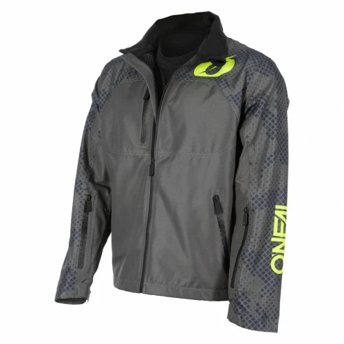 O'Neal Shore Rain Jacket Fahrrad Regenjacke Grau/gelb 2023 Oneal 3 O'Neal Shore Rain Jacket Fahrrad Regenjacke Grau/gelb 2023 Oneal