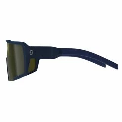 Scott Shield Wechselscheiben Fahrrad Brille Blau/goldfarben Chrome -Brillen Verkäufe 2753807256052B