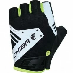 Chiba Air Plus Reflex Fahrrad Handschuhe Kurz Schwarz/weiß/gelb 2023