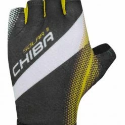 Chiba Solar II Fahrrad Handschuhe Kurz Schwarz/gelb 2023