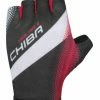 Chiba Solar II Fahrrad Handschuhe Kurz Schwarz/rot 2023