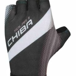 Chiba Solar II Fahrrad Handschuhe Kurz Schwarz 2023