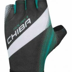 Chiba Solar II Fahrrad Handschuhe Kurz Schwarz/petrol 2023