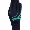 Roeckl Wilora Damen Winter Fahrrad Handschuhe Schwarz/türkis 2022 -Brillen Verkäufe 3102 516 053Wilora