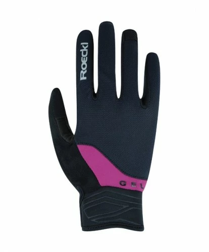 Roeckl Mori Fahrrad Handschuhe Lang Schwarz/berry 2022 3 Roeckl Mori Fahrrad Handschuhe Lang Schwarz/berry 2022