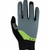 Roeckl Mori Fahrrad Handschuhe Lang Grau/grün 2022