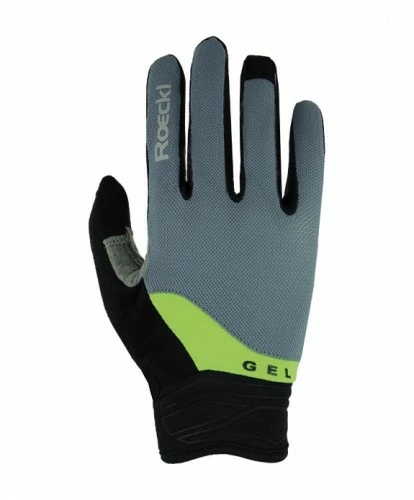Roeckl Mori Fahrrad Handschuhe Lang Grau/grün 2022 3 Roeckl Mori Fahrrad Handschuhe Lang Grau/grün 2022
