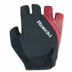 Roeckl Naturns Fahrrad Handschuhe Kurz Schwarz/rot 2022