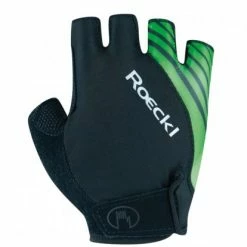 Roeckl Naturns Fahrrad Handschuhe Kurz Schwarz/grün 2021