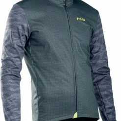 Northwave Blade Fahrrad Winterjacke Schwarz/grau/gelb 2022