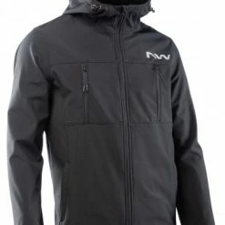 Northwave Easy Out Softshell Gravel Fahrrad Winterjacke Schwarz 2024