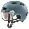Uvex Rush Visor City Fahrrad Helm Matt Blau 2023