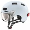 Uvex Rush Visor City Fahrrad Helm Matt Light Blau 2023