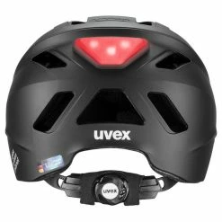 Uvex Urban Planet LED City Fahrrad Helm Matt Schwarz 2023 -Brillen Verkäufe S41006501R2