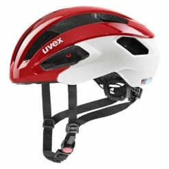 Uvex Rise CC Rennrad Fahrrad Helm Matt Rot/weiß 2022