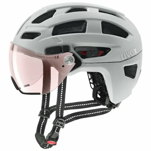 Uvex Finale Visor Vario City Trekking Fahrrad Helm Weiß 2023 3 Uvex Finale Visor Vario City Trekking Fahrrad Helm Weiß 2023