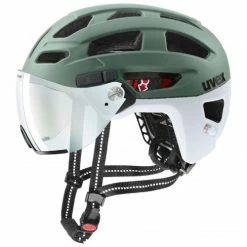 Uvex Finale Visor Vario City Trekking Fahrrad Helm Matt Grün 2023