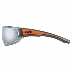 Uvex Sportstyle 204 Fahrrad / Sport Brille Schwarz/orange/mirror Silberfarben -Brillen Verkäufe S5305252316S1