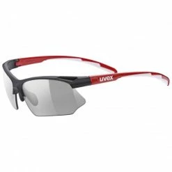 Uvex Sportstyle 802 V Fahrrad Brille Schwarz/rot/smoke