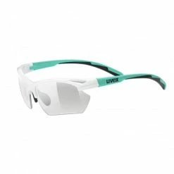 Uvex Sportstyle 802 Small Variomatic Fahrrad Brille Weiß/grün/smoke