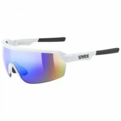 Uvex Sportstyle 227 Fahrrad / Sport Brille Matt Weiß/mirror Blau
