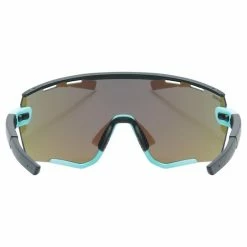 Uvex Sportstyle 236 Set Fahrrad / Sport Brille Matt Schwarz/türkis/mirror Blau -Brillen Verkäufe S5330044216 R1