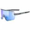 Uvex Sportstyle 236 Set Fahrrad / Sport Brille Matt Grau/mirror Blau