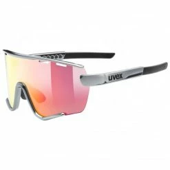 Uvex Sportstyle 236 Set Fahrrad / Sport Brille Matt Silicium Grau/mirror Rot