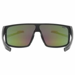 Uvex LGL 51 Sport / Freizeit Brille Matt Schwarz/mirror Grün -Brillen Verkäufe S5330252215R1
