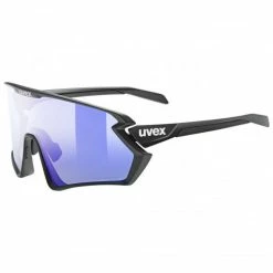 Uvex Sportstyle 231 2.0 V Fahrrad / Sport Brille Matt Schwarz/litemirror Blau