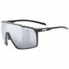 Uvex Mtn Perform Outdoor / Sport Brille Matt Schwarz/mirror Silberfarben