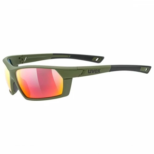 Uvex Sportstyle 225 Fahrrad / Sport Brille Oliv Grün/mirror Rot 3 Uvex Sportstyle 225 Fahrrad / Sport Brille Oliv Grün/mirror Rot