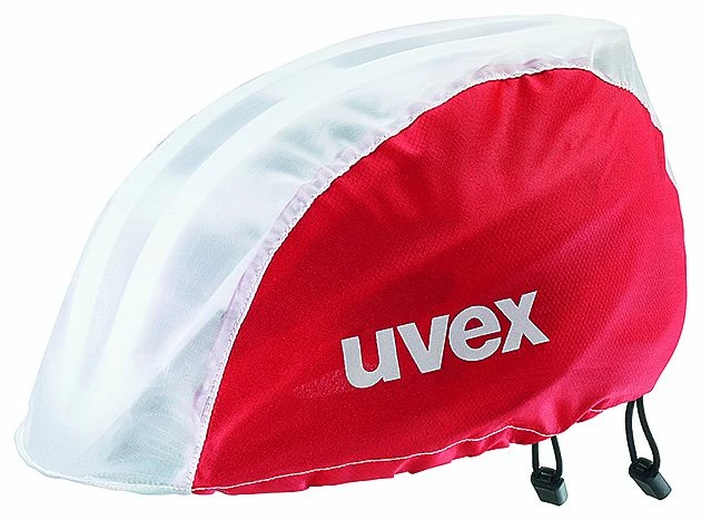 Uvex Raincap Bike Fahrrad Helm Regenhülle Überzug Rot/weiß 3 Uvex Raincap Bike Fahrrad Helm Regenhülle Überzug Rot/weiß