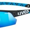 Uvex Sportstyle 224 Wechselscheiben Fahrrad Brille Schwarz/blau