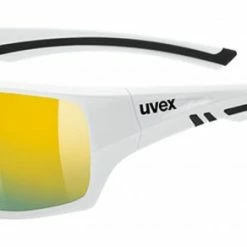 Uvex Sportstyle 222 Pola Fahrrad Brille Weiß/mirror Gelb